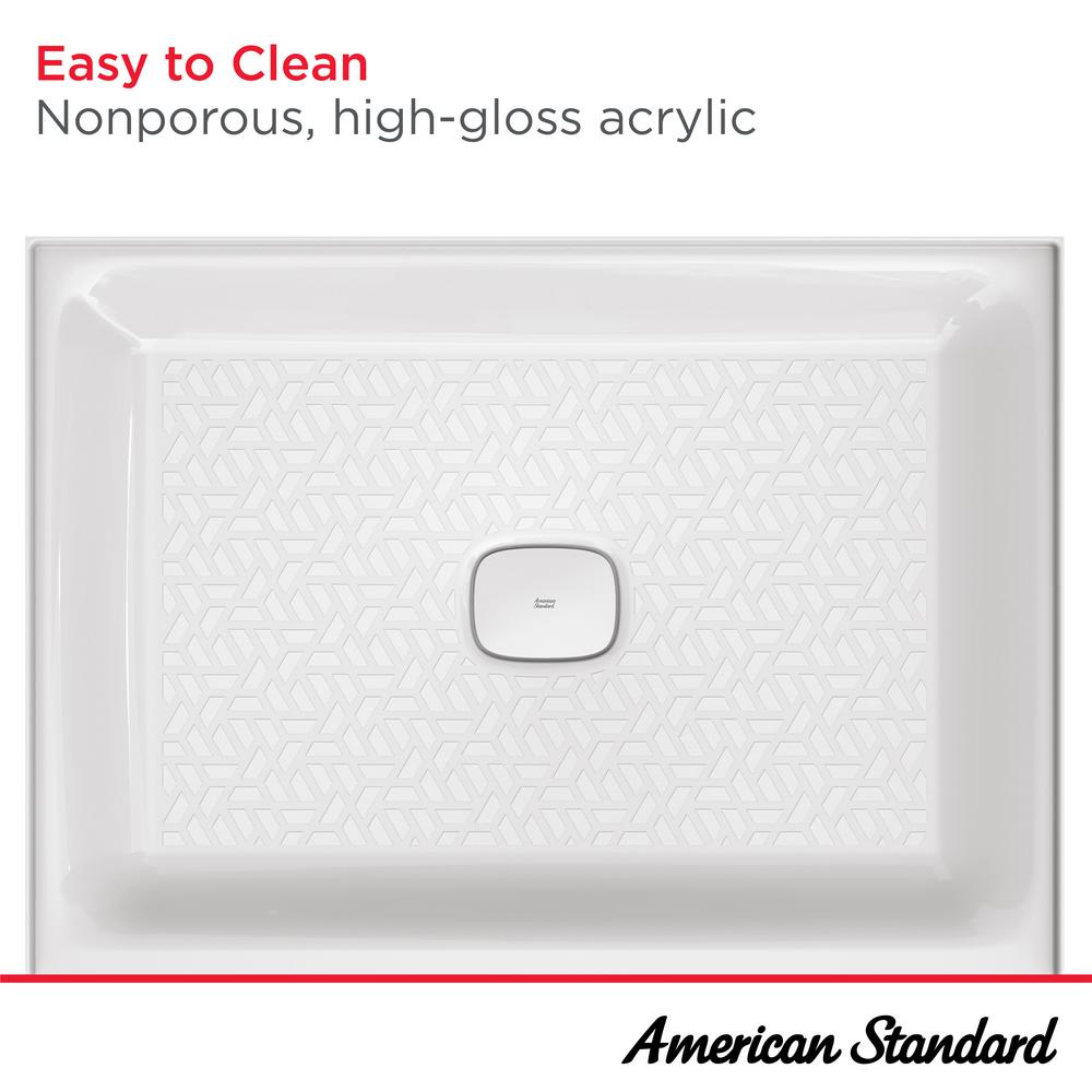 Aspirations 48 x 36-Inch Single Threshold Shower Base with Center Drain