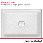 Aspirations 48 x 36-Inch Single Threshold Shower Base with Center Drain