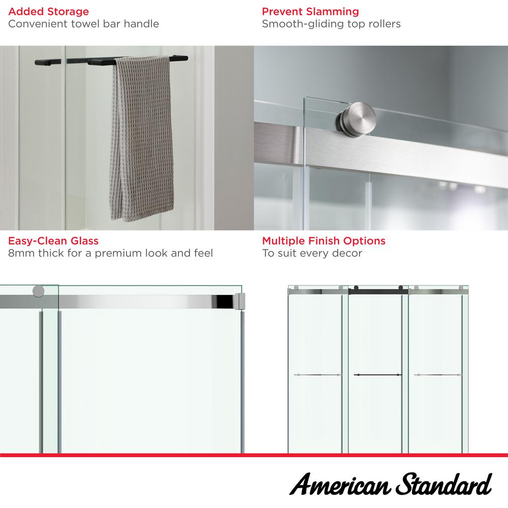 Aspirations 48 x 72-Inch Frameless Sliding Shower Door