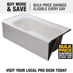 Cambridge® Americast® 60 x 32-Inch Integral Apron Bathtub With Right-Hand Outlet