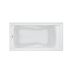 EverClean 60x32-Inch Integral Apron Deep Soak Bathtub with Left-Hand Outlet