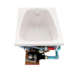 EverClean 60 in. Acrylic Rectangular Drop-In Whirlpool Bathtub