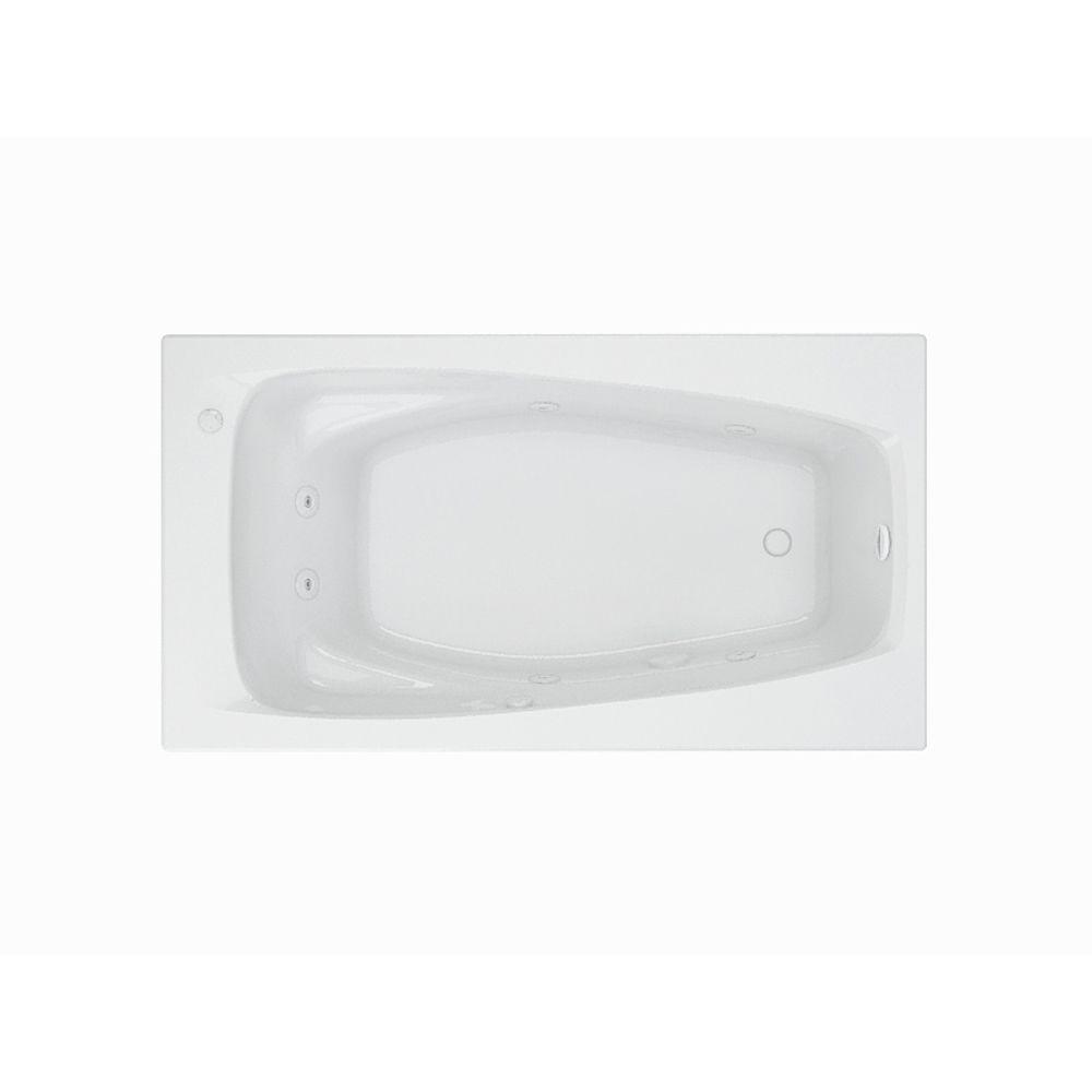 EverClean 60 in. Acrylic Rectangular Drop-In Whirlpool Bathtub