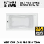 Evolution® 60 x 32-Inch Deep Soak® Integral Apron Bathtub Left-Hand Outlet With EverClean® Hydromassage System