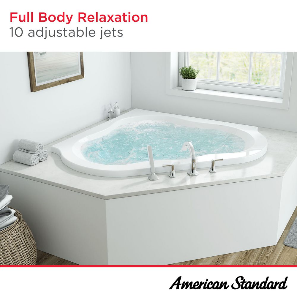 EverClean 60 inch x 60 inch Corner Whirlpool