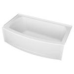 Ovation Curve 60x30-inch Integral Apron Bathtub with Right-hand Outlet with Deep Soak Drain
