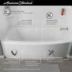 Ovation Curve 60x30-inch Integral Apron Bathtub with Right-hand Outlet with Deep Soak Drain