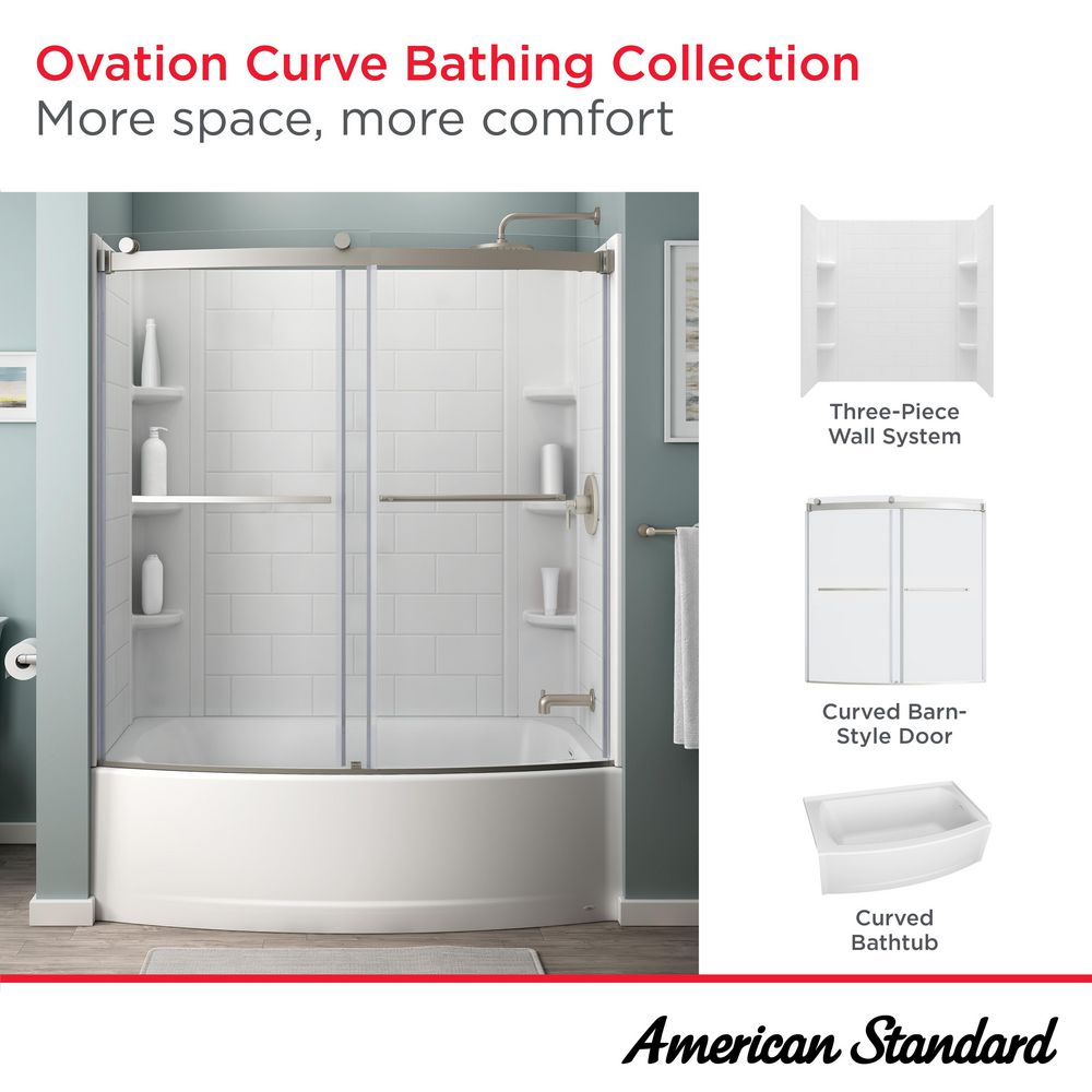OVATION CURVE 60X60 TUB DOORS, BN