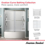 OVATION CURVE 60X60 TUB DOORS, BN