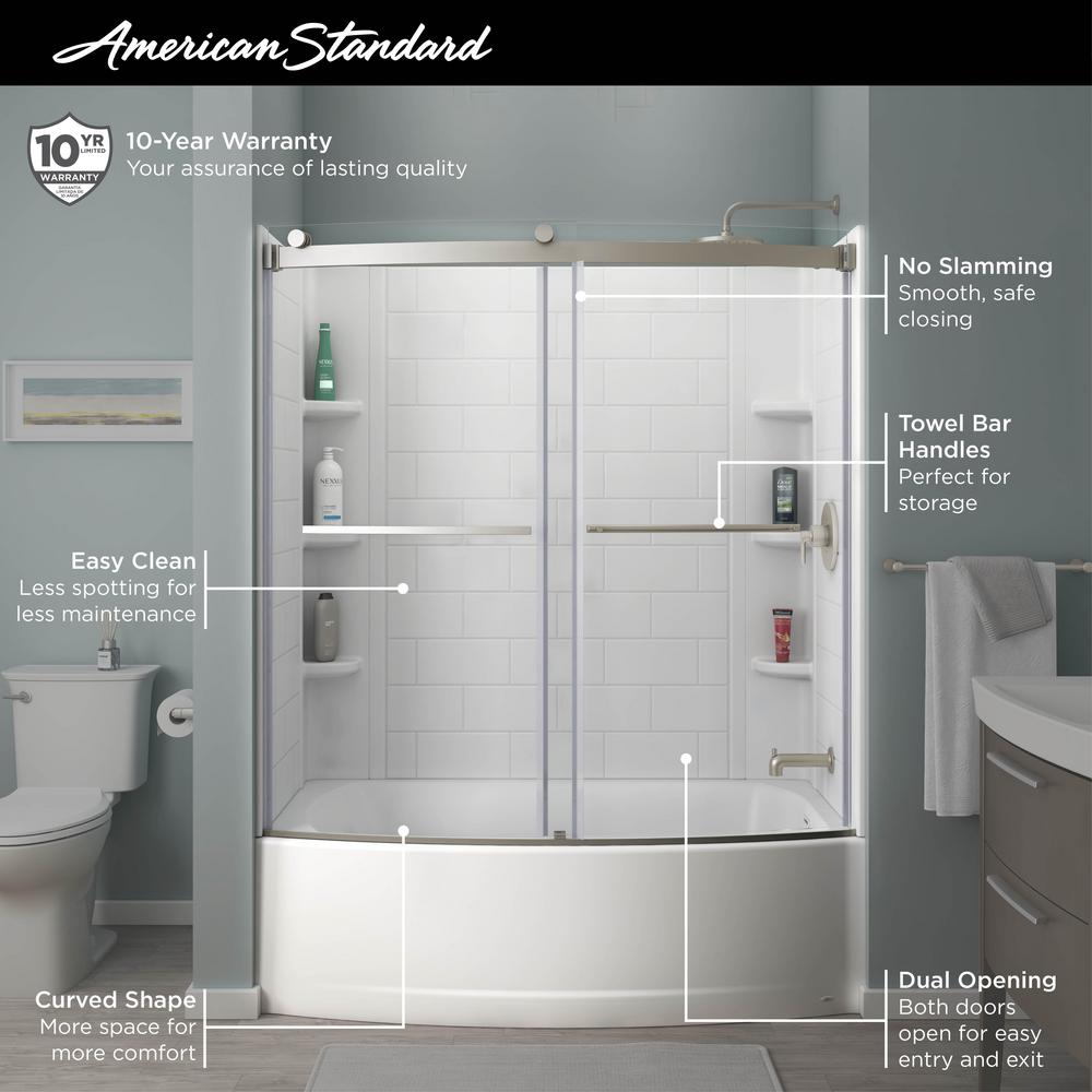 OVATION CURVE 60X60 TUB DOORS, BN