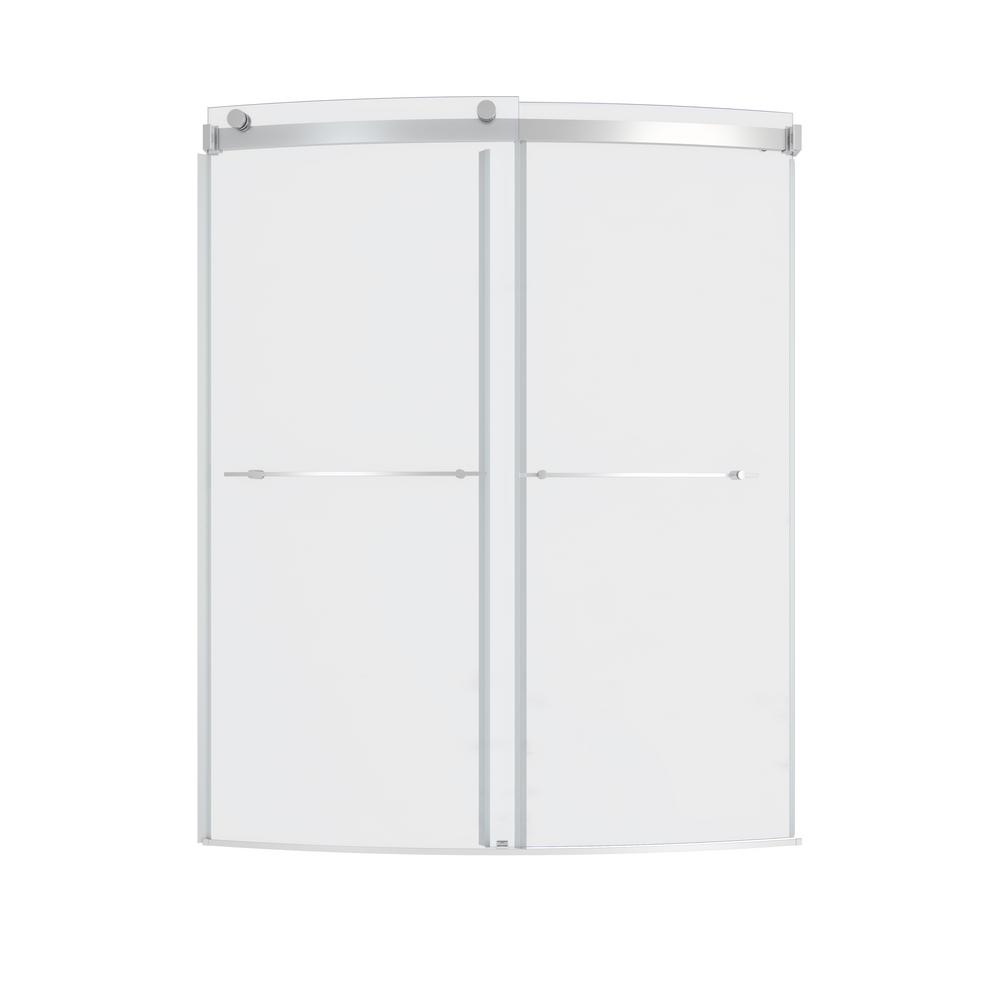 OVATION CURVE 60x72 BARN SHOWER DOOR, BN