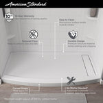 Ovation Curve 60X30-inch Shower Base with Right-hand Outlet