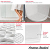 Ovation Curve 36-inch Corner Shower Base with Center Drain Outlet