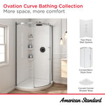 Ovation Curve 36-inch Corner Shower Base with Center Drain Outlet