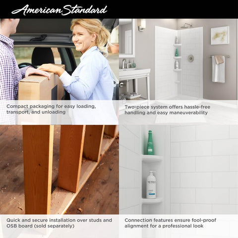 Ovation Curve 36X72 2Pc Subway Shower Walls