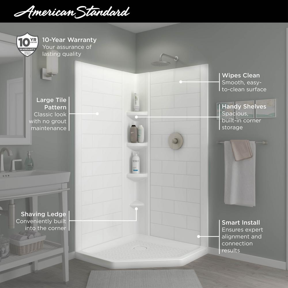 Ovation Curve 38X74 2Pc Subway Shower Walls