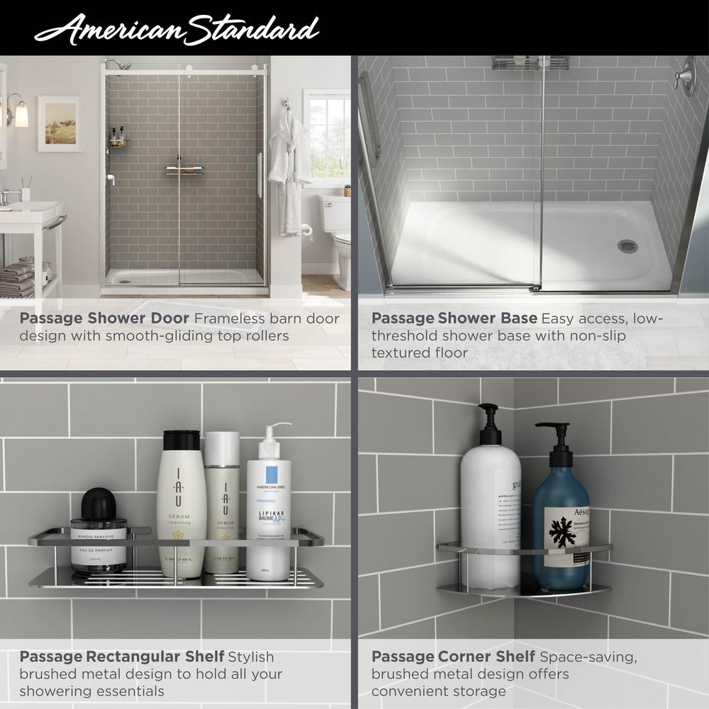 Passage 60 x 32 x 72-Inch Subway Shower Wall Set