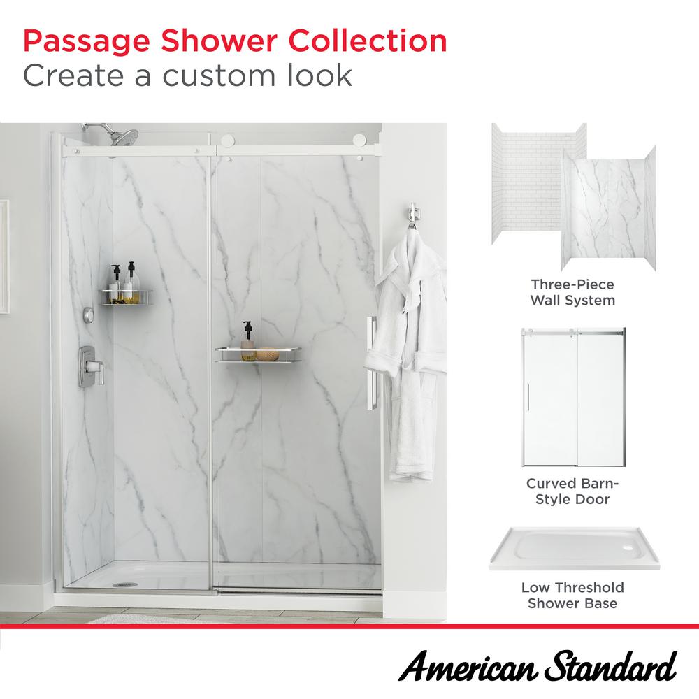 Passage 60 x 32 x 72-Inch Subway Shower Wall Set