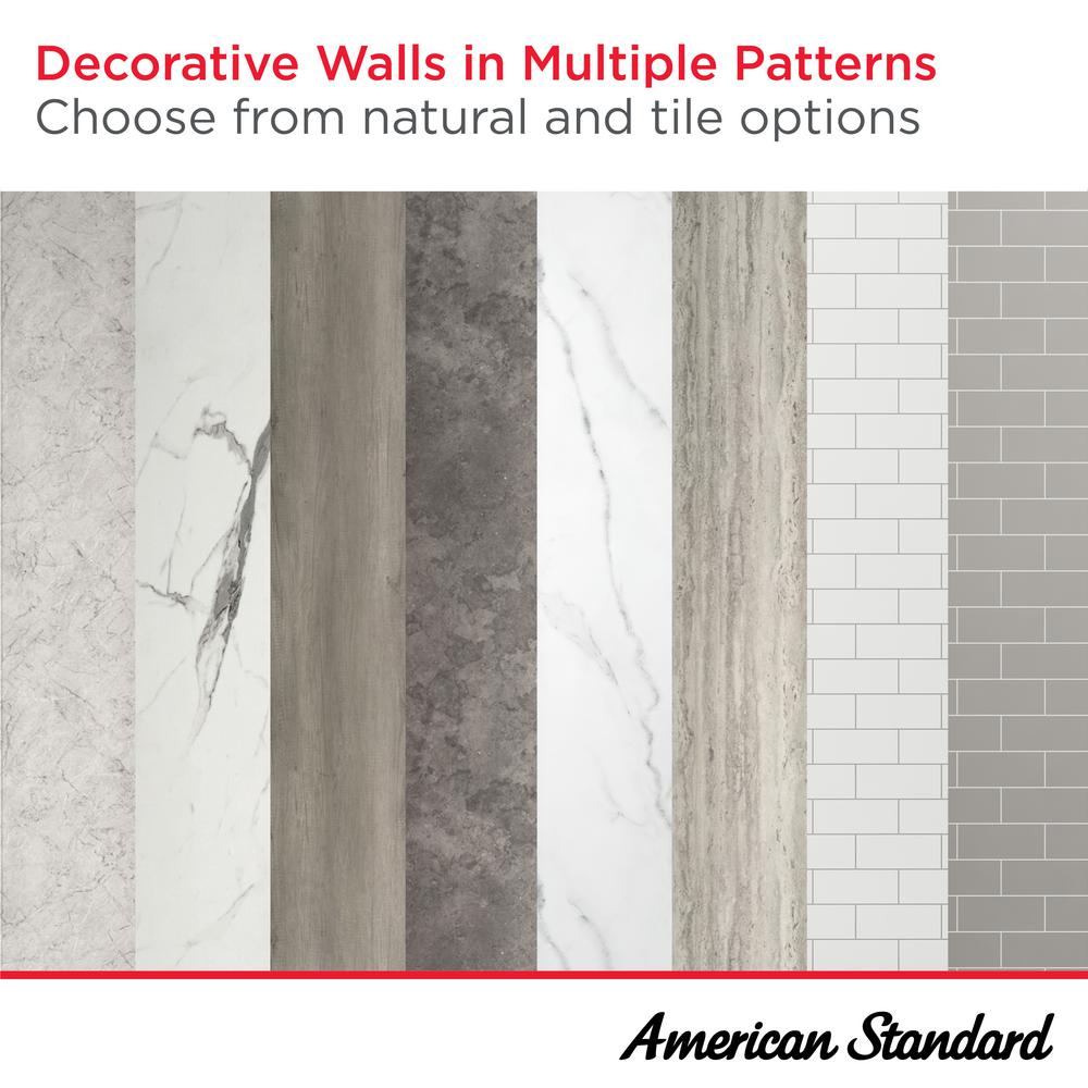 Passage 60 x 32 x 72-Inch Subway Shower Wall Set
