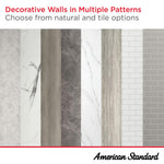 Passage 60 x 32 x 72-Inch Subway Shower Wall Set