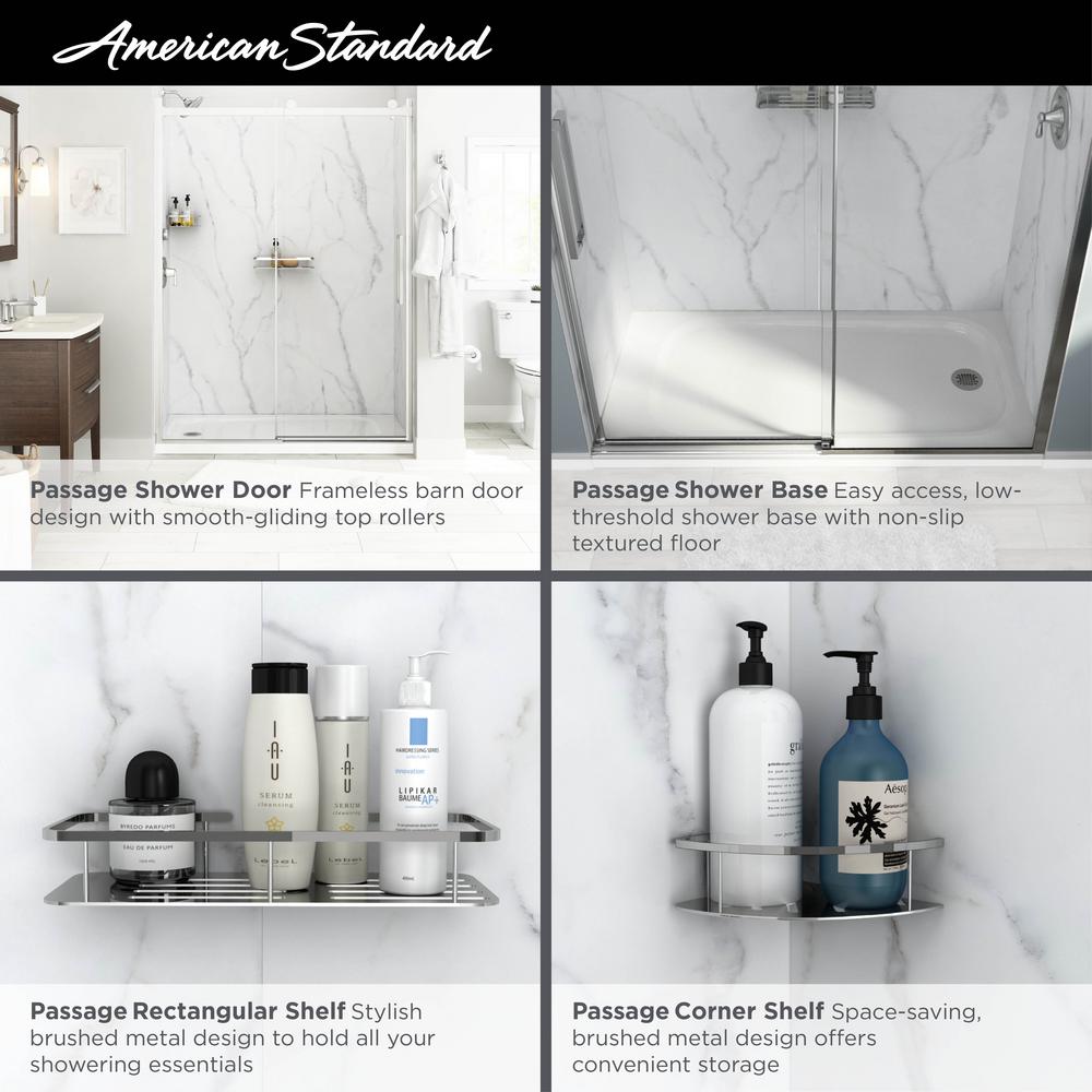 Passage 60 x 32 x 72-Inch Shower Wall Set