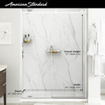 Passage 60 x 32 x 72-Inch Shower Wall Set