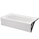 Princeton® Americast® 60 x 34-Inch Integral Apron Bathtub Above Floor Rough Left-Hand Outlet with Luxury Ledge