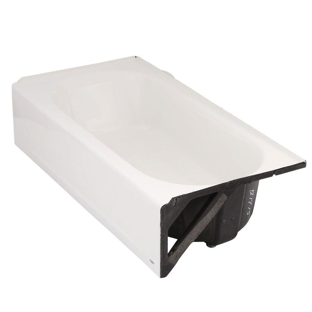 Princeton® Americast® 60 x 30-Inch Integral Apron Bathtub Right-Hand Outlet With Integral Drain