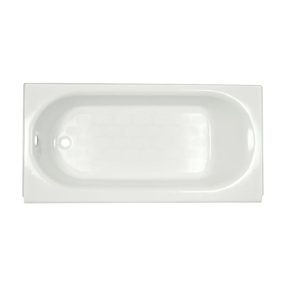 Princeton® Americast® 60 x 30-Inch Integral Apron Bathtub Above Floor Rough Left-Hand Outlet with Integral Drain
