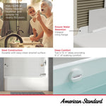 Princeton® PRO Steel 60 x 30-inch Above Floor Rough Integral Apron Bathtub with Right-Hand Outlet