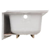 Studio 60 x 32-Inch Integral Apron Bathtub Above Floor Rough