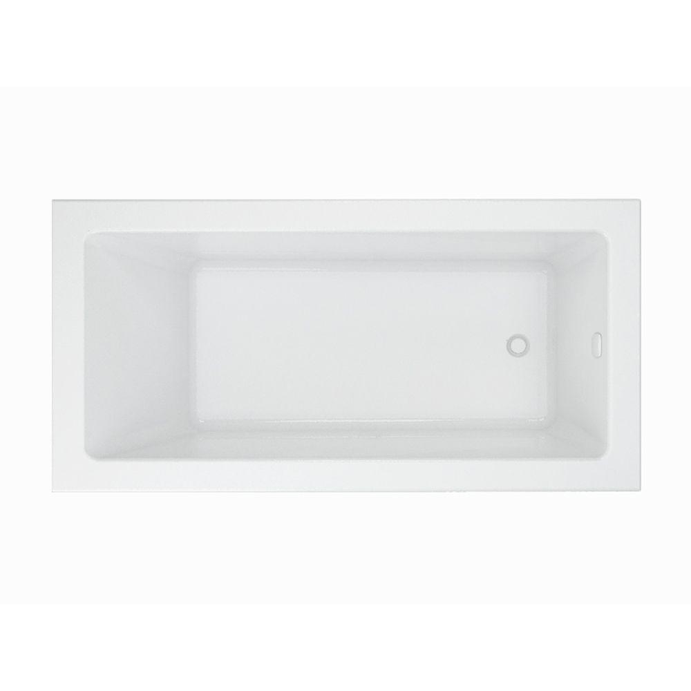 Studio 72 x 36-Inch Drop-In Soaking Bathtub with Zero Edge