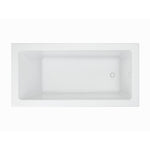 Studio 72 x 36-Inch Drop-In Soaking Bathtub with Zero Edge