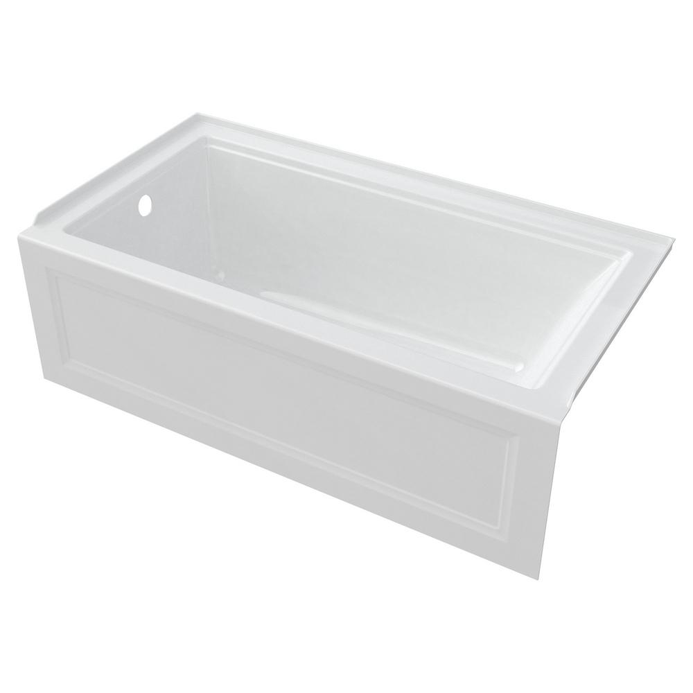 Town Square S 60 x 32-Inch Integral Apron Bathtub With Left-Hand Outlet
