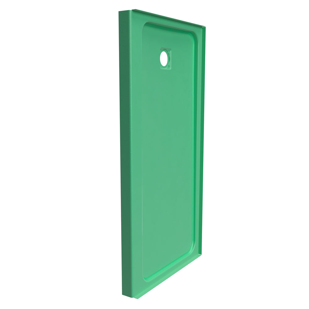Princeton Americast 60 x 32 x 3  Alcove Shower Base with Left-Hand Drain in White - Round Drain