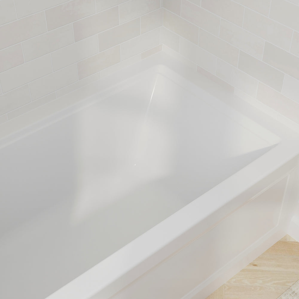 Town Square S 60 x 32-Inch Integral Apron Bathtub With Left-Hand Outlet
