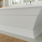 Town Square S 68 x 36-Inch Freestanding Bathtub Center Drain With Integrated Overflow