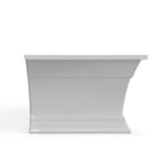Town Square S 68 x 36-Inch Freestanding Bathtub Center Drain With Integrated Overflow