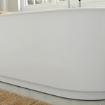 Studio S 68 x 34-Inch Freestanding Bathtub Center Drain With Integrated Overflow