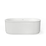 Studio S 68 x 34-Inch Freestanding Bathtub Center Drain With Integrated Overflow
