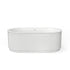 Studio S 68 x 34-Inch Freestanding Bathtub Center Drain With Integrated Overflow | Crop Image | finish:White