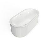 Studio S 68 x 34-Inch Freestanding Bathtub Center Drain With Integrated Overflow