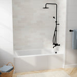 Studio 60 x 32-Inch Integral Apron Bathtub Above Floor Rough With Right-Hand Outlet