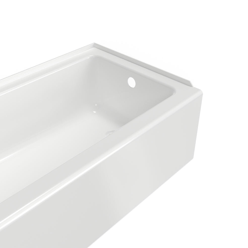 Studio 60 x 32-Inch Integral Apron Bathtub Above Floor Rough With Right-Hand Outlet