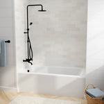 Studio 60 x 32-Inch Integral Apron Bathtub Above Floor Rough With Left-Hand Outlet