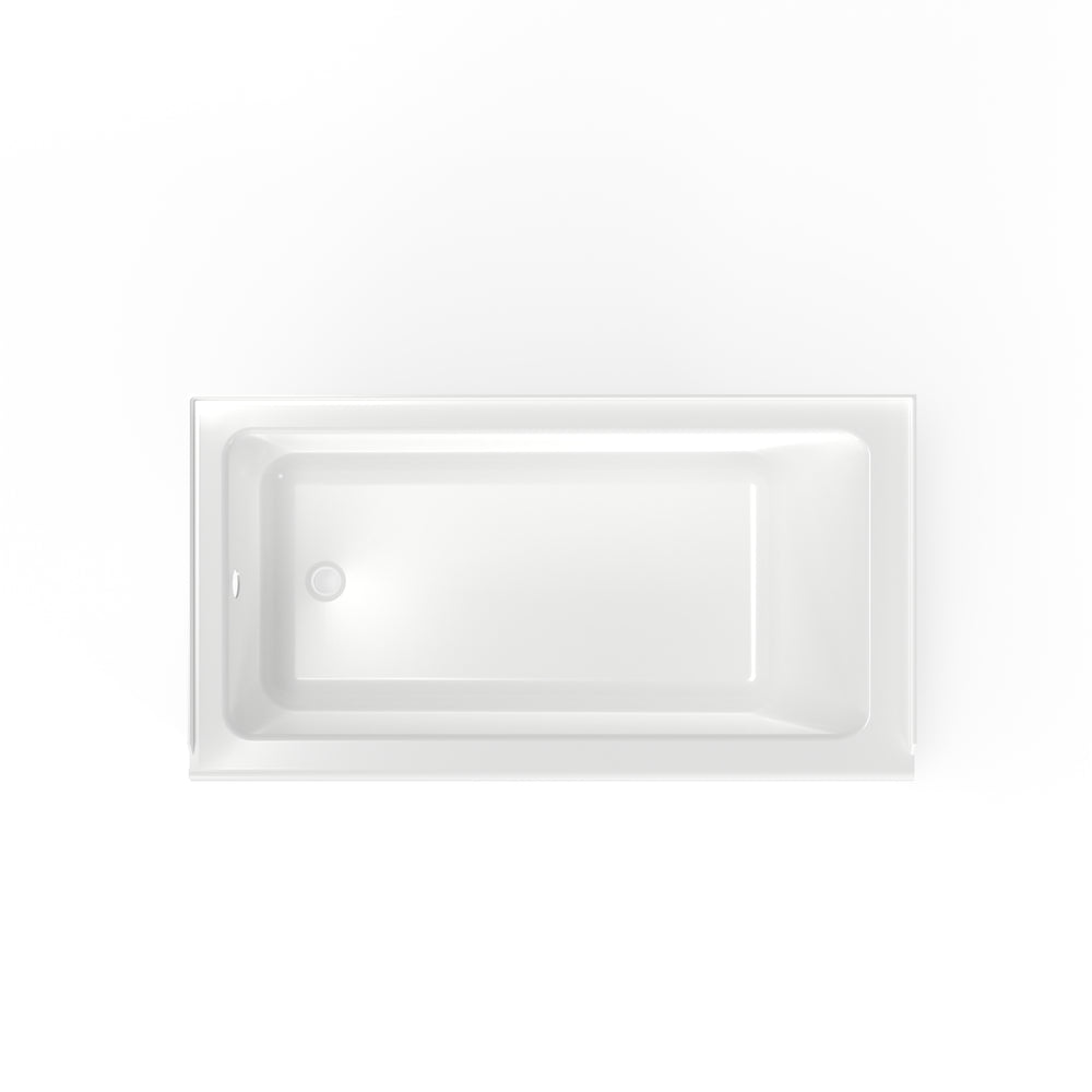 Studio 60 x 30-Inch Integral Apron Bathtub Above Floor Rough with Left-Hand Outlet