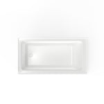 Studio 60 x 30-Inch Integral Apron Bathtub Above Floor Rough with Left-Hand Outlet
