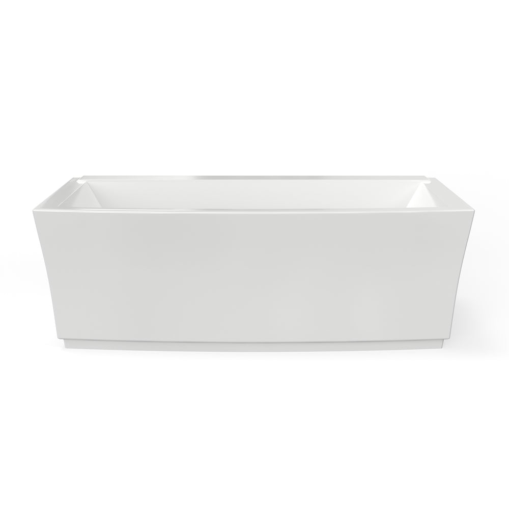 Townsend 68 x 36-Inch Freestanding Bathtub Center Drain With Integrated Overflow