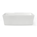 Townsend 68 x 36-Inch Freestanding Bathtub Center Drain With Integrated Overflow