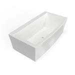 Townsend 68 x 36-Inch Freestanding Bathtub Center Drain With Integrated Overflow